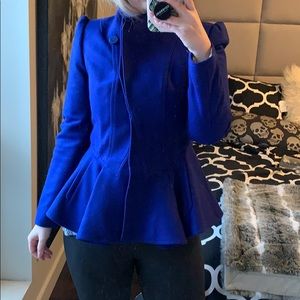 Ted Baker Royal blue peplum jacket